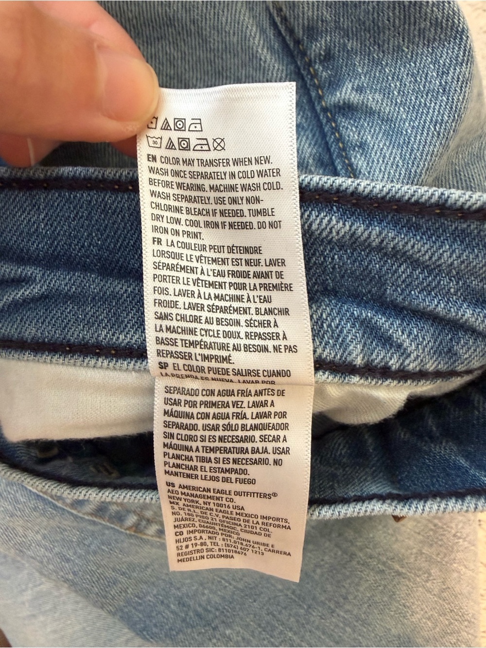 NWT AE Original Straight Jean in Pale Ocean // Men 30x32 - Picture 11 of 16
